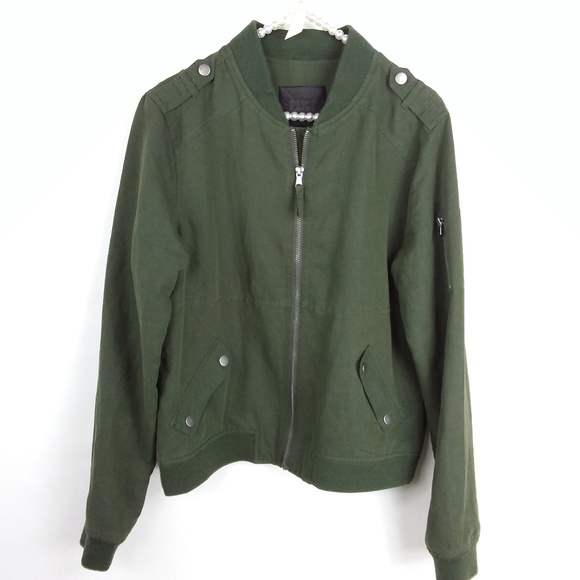 Paige Jacket Olive Green Military Jacket - Picture 2 of 7